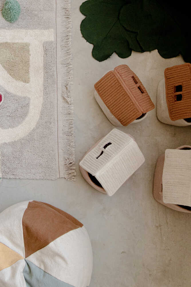 STORAGE BASKET HOUSE VINTAGE NUDE - Image 3