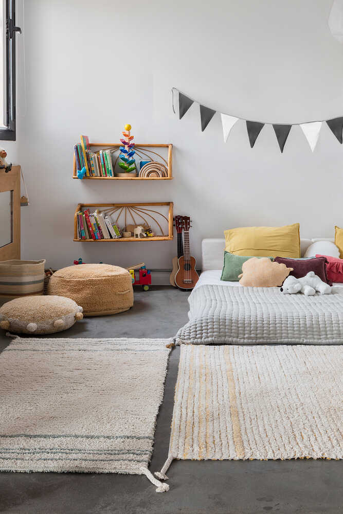 REVERSIBLE WASHABLE RUG TWIN VINTAGE BLUE - Image 3