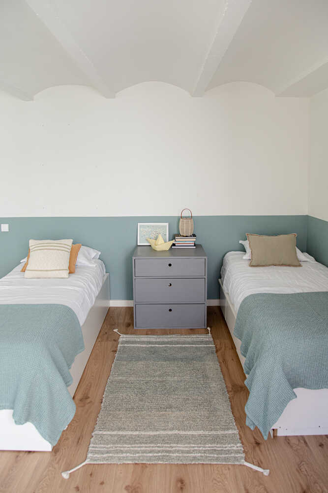 REVERSIBLE WASHABLE RUG TWIN VINTAGE BLUE - Image 5