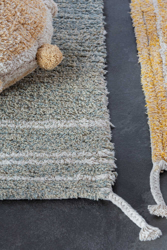 REVERSIBLE WASHABLE RUG TWIN VINTAGE BLUE - Image 6