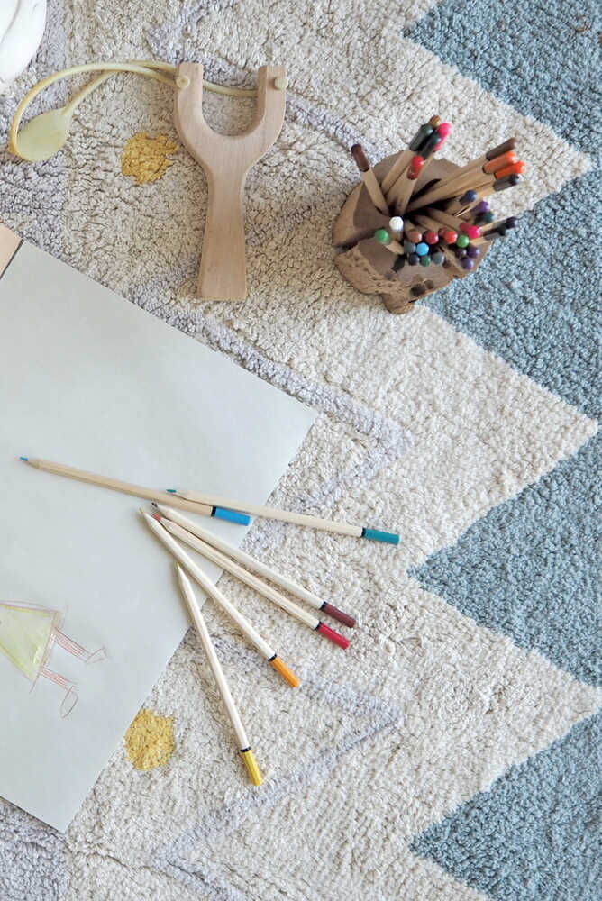 WASHABLE RUG AZTECA VINTAGE BLUE - Image 4