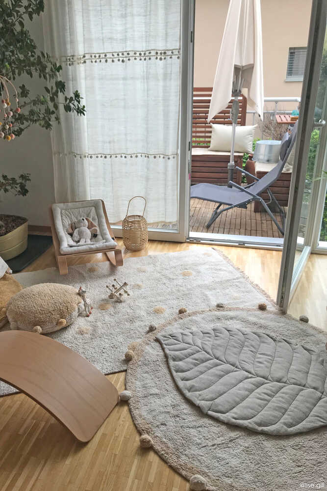 WASHABLE RUG BUBBLY NATURAL - HONEY - Image 4