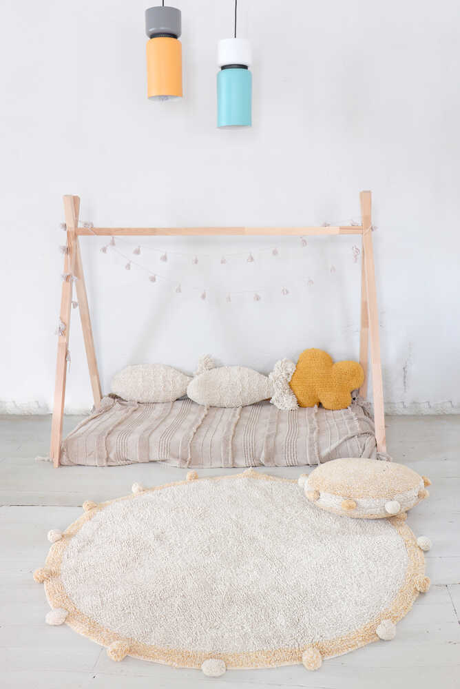 WASHABLE RUG BUBBLY NATURAL - HONEY - Image 5