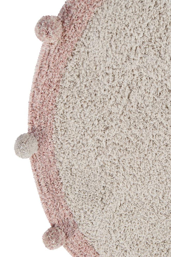 WASHABLE ROUND RUG BUBBLY NATURAL - NUDE - Image 6