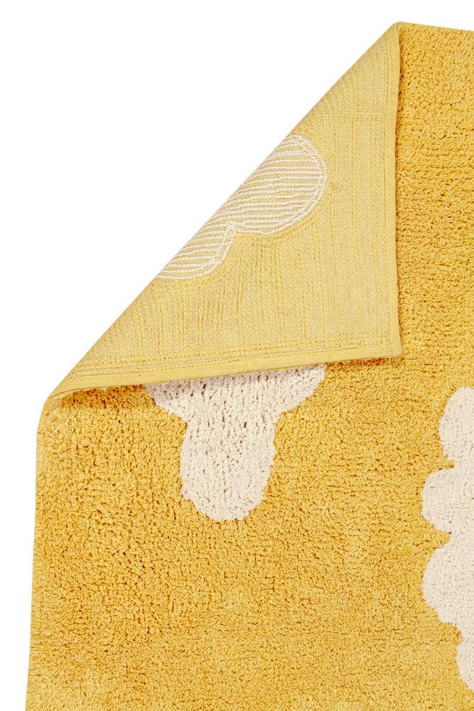 WASHABLE RUG CLOUDS MUSTARD - Image 5
