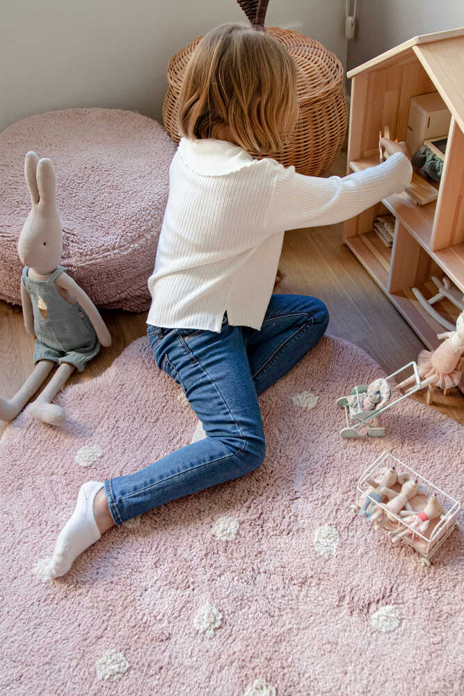 WASHABLE AREA RUG LITTLE BISCUIT PINK - Image 3