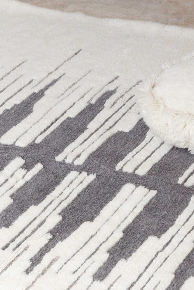 WOOL AREA RUG ZAGROS GREY - Image 4